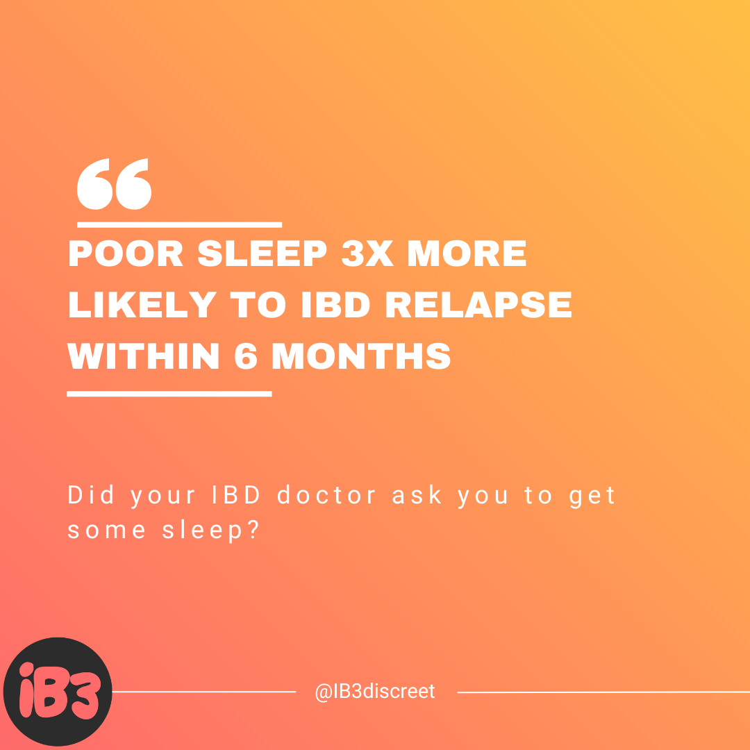 Can better sleep help with IBD?