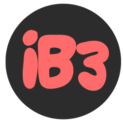 IB3 Logo. The discreet faceal pad. 